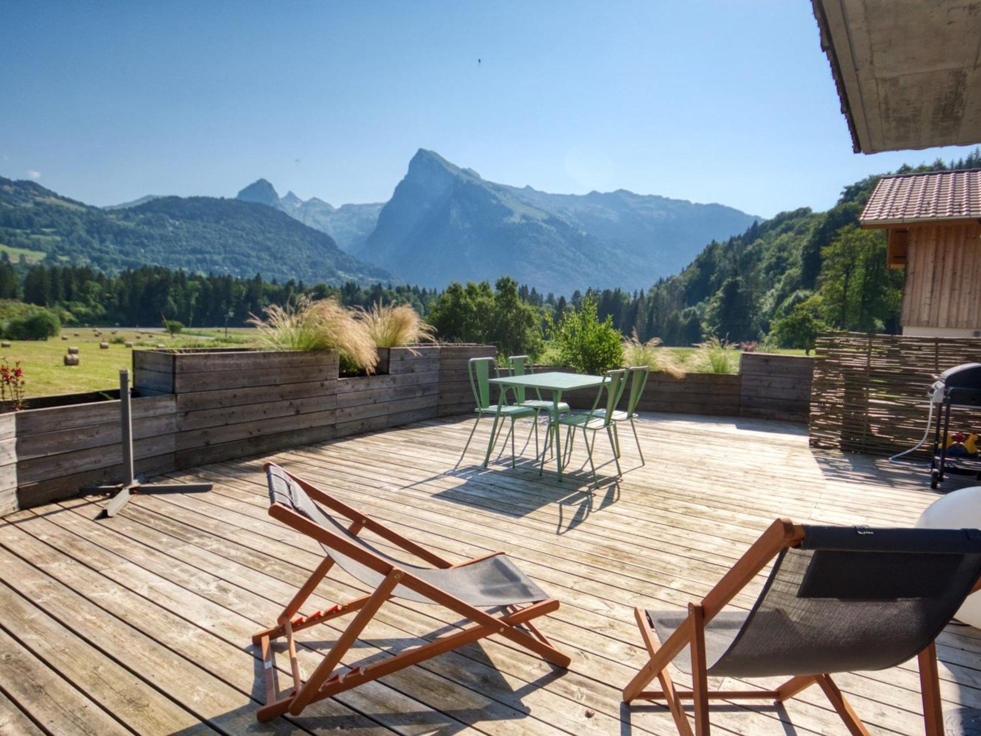 Duplex 2 Chambres Avec Grande Terrasse, Animaux Acceptes, A Samoens - Fr-1-642-77 Luaran gambar